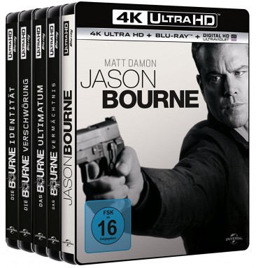 Jason Bourne 1 5 Set 4k Ultra Hd Blu Ray Blu Ray Blu Ray