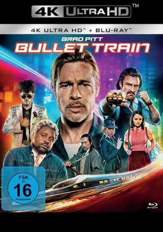  Bullet Train [4K UHD] [Blu-ray] : Brad Pitt, Joey King