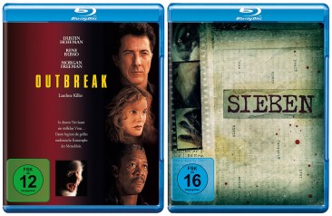 Outbreak - Lautlose Killer + Sieben / Morgan Freeman Double Feature im Set (Blu-ray)