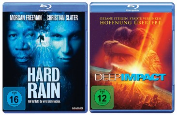 Hard Rain + Deep Impact / Morgan Freeman Double Feature im Set (Blu-ray)