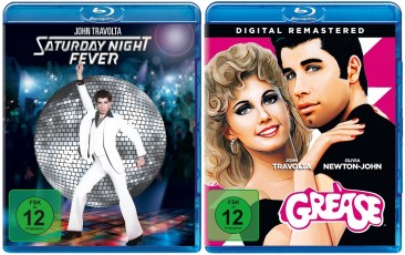 Saturday Night Fever + Grease / John Travolta Double Feature im Set (Blu-ray)