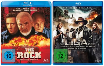 The Rock - Entscheidung auf Alcatraz + Die Liga der aussergewöhnlichen Gentlemen / Sean Connery Double Feature im Set (Blu-ray)