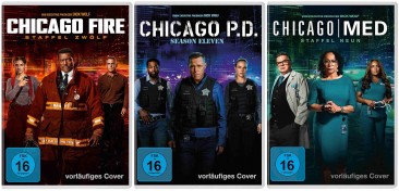 Chicago Fire - Staffel 12 + Chicago P.D. - Staffel 11 + Chicago Med - Staffel 9 im Set (DVD)