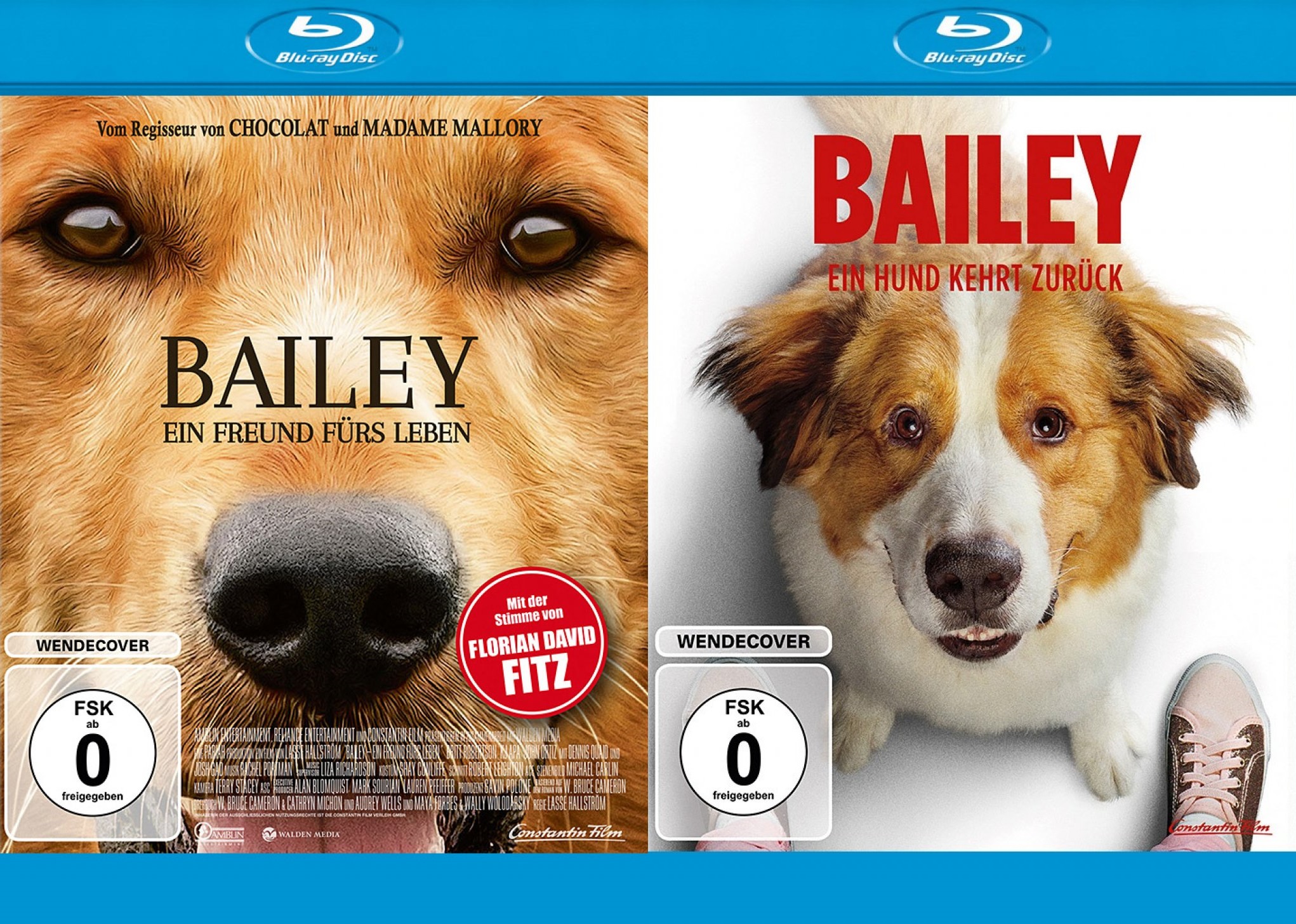 Bailey 1+2 Set Ein Freund fürs Leben / Ein Hund kehrt zurück (Bluray)