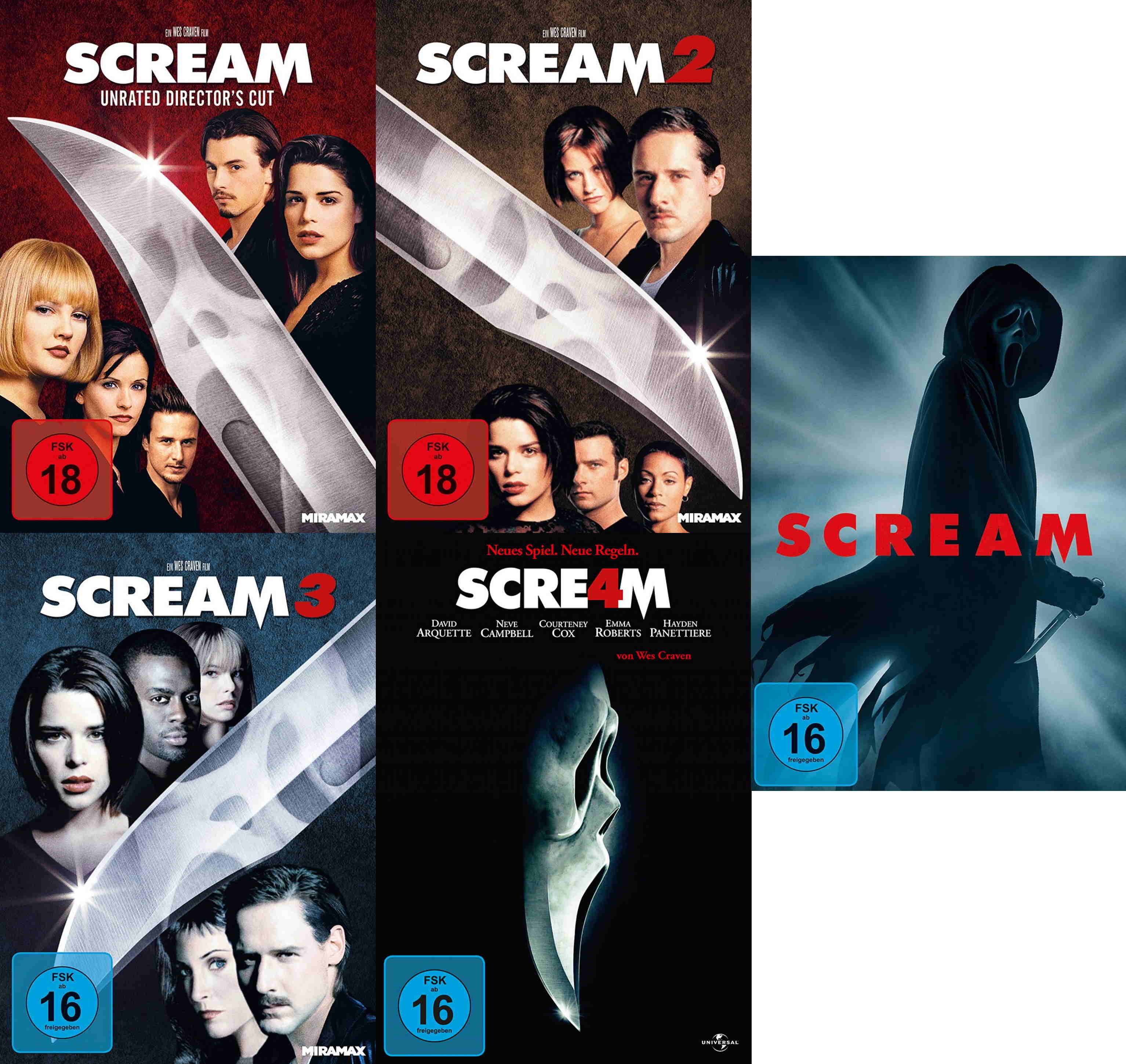 Scream Teil Inkl Scream Uncut Im Set Dvd