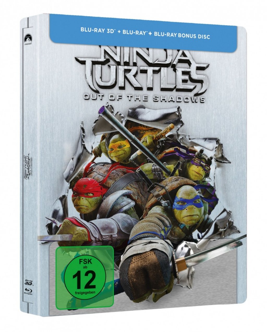 Teenage Mutant Ninja Turtles Out Of The Shadows 3d 2d Steelbook 4050